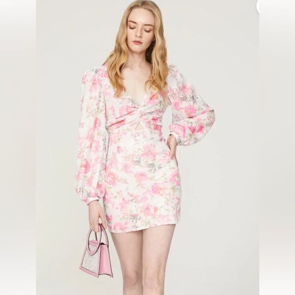 NWT One33 Social Vintage Floral Minidress sz 6 - Picture 1 of 8